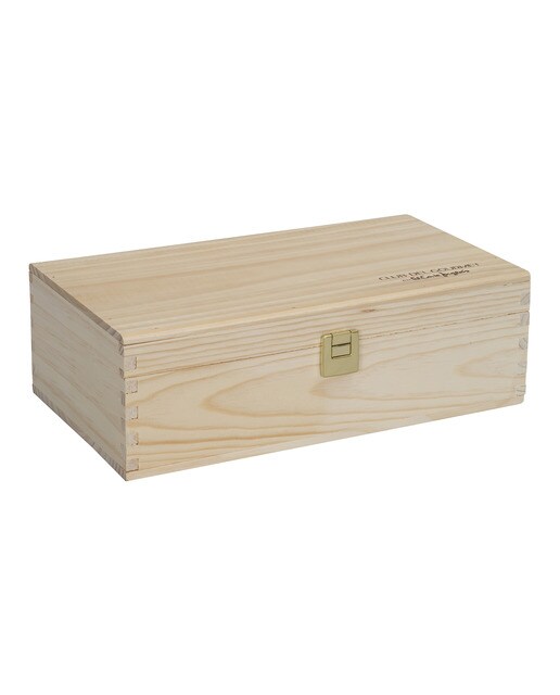 Imagen 0 de Caja de madera con cierre de bisagra Club del Gourmet para 2 botellas 75 cl c/una