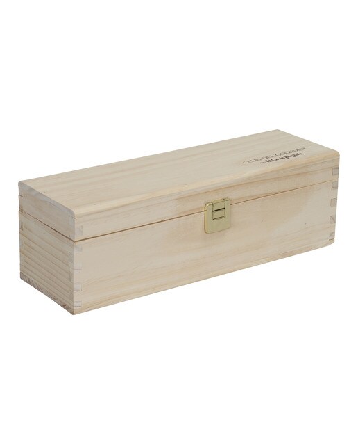 Imagen 0 de Caja de madera con cierre de bisagra Club del Gourmet para 1 botella 75 cl