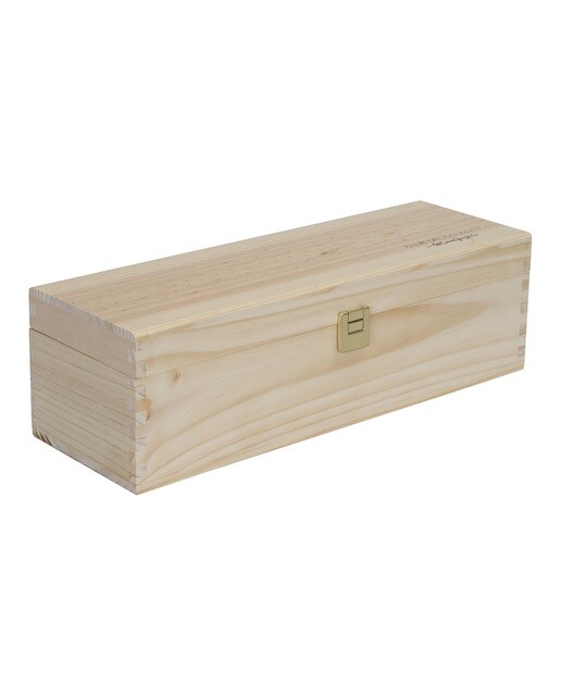 Imagen 0 de Caja de madera con cierre de bisagra Club del Gourmet para 1 botella Mágnum 150 cl
