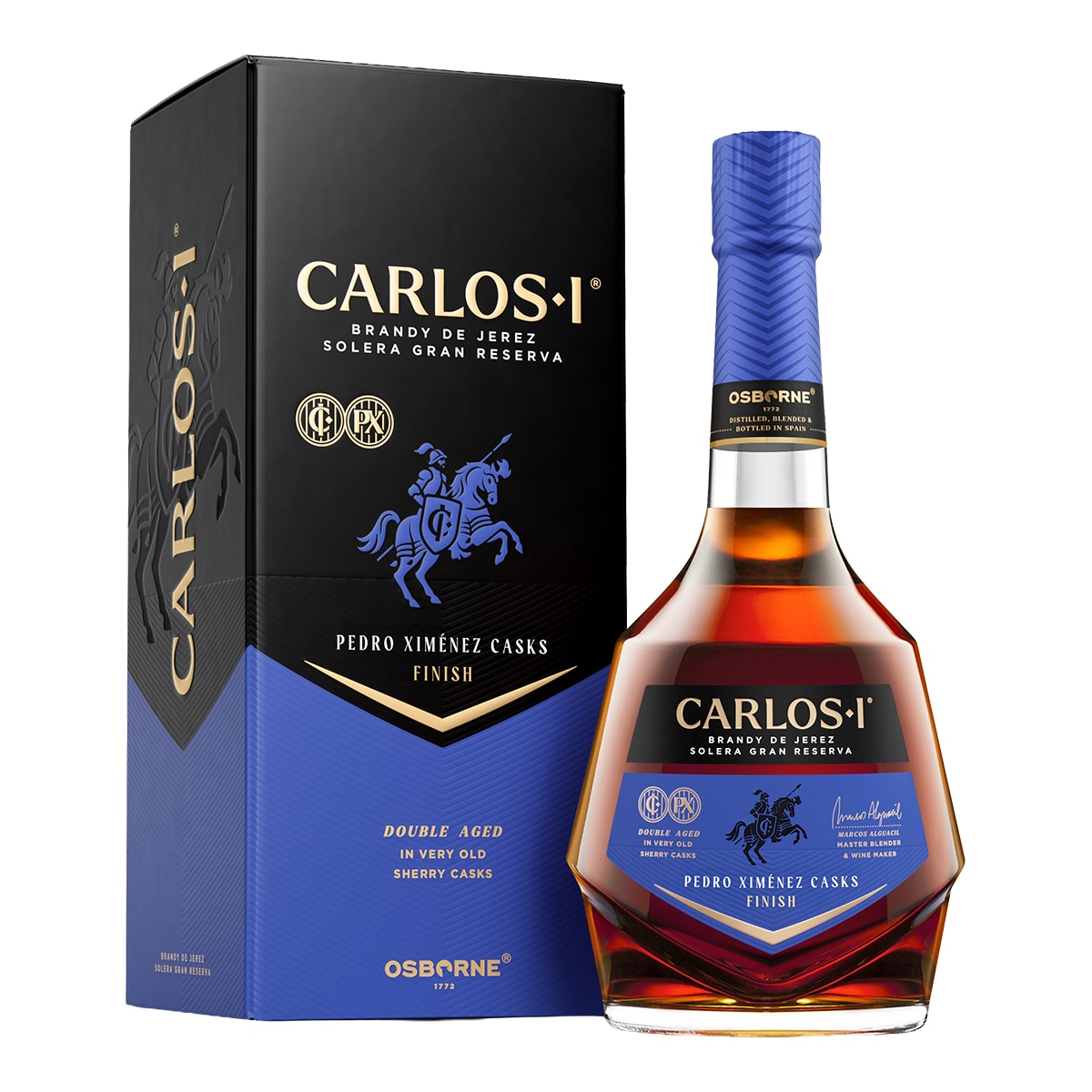 Imagen 0 de Estuche brandy de Jerez Solera Gran Reserva Carlos I PX