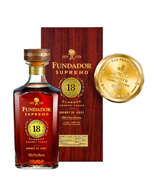 Imagen 0 de Estuche brandy Fundador Supremo 18 años Sherry Cask Collection