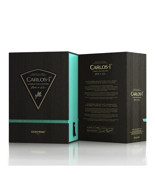 Estuche brandy de Jerez Solera Gran Reserva Legacy Collection Carlos I 4