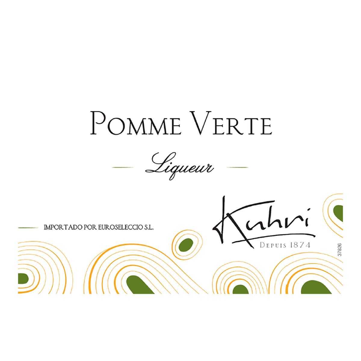 Licor de manzana verde Kuhri 2