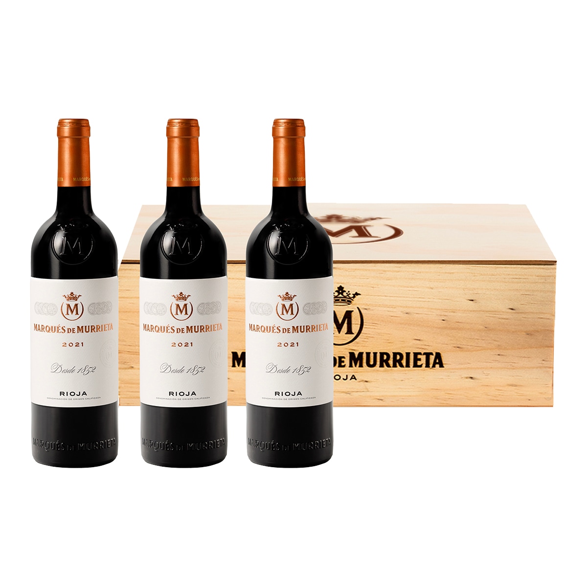 Estuche vinos tintos Marqués de Murrieta Reserva 2021 Rioja 1
