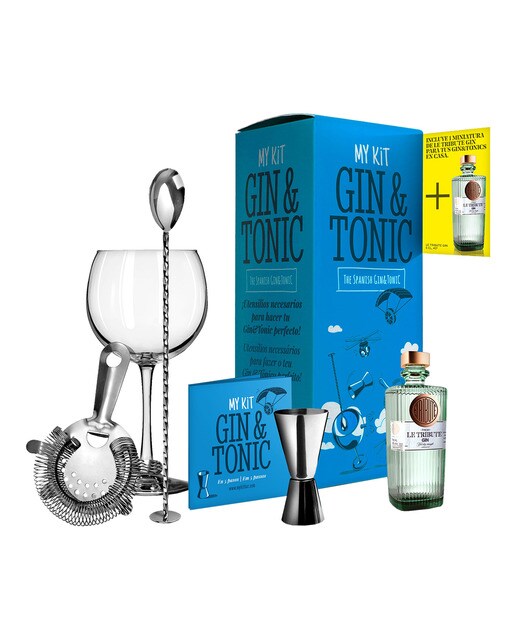 Imagen 0 de Set para preparar gin&tonic  My Kit Gin & Tonic con regalo miniatura Le Tribute Gin