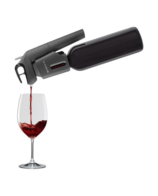 Sistema conservador de vinos con cápsula de gas Three + Coravín - Negro Negro-6