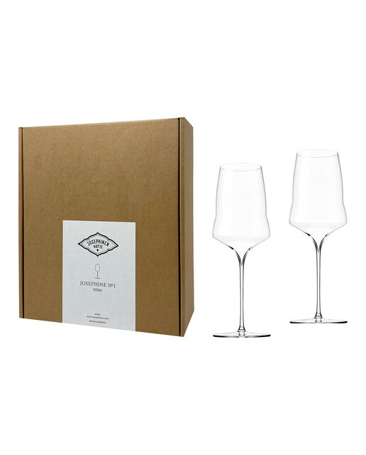 Estuche con 2 copas de vino blanco Josephine Nº 1 Josephinenhütte 1