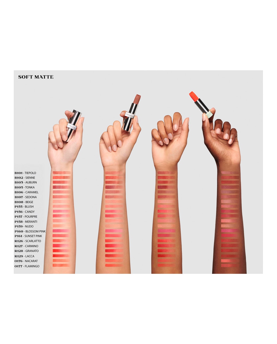Barra de Labios Ligera y Modulable Monochrome Soft Matte Prada Beauty - SUNSET PINK SUNSET PINK-4