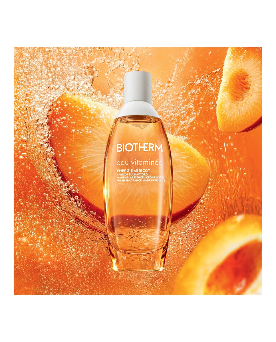 Bruma corporal perfumada afrutada Eau Vitaminée Énergie Abricot Biotherm - 100 ml 4