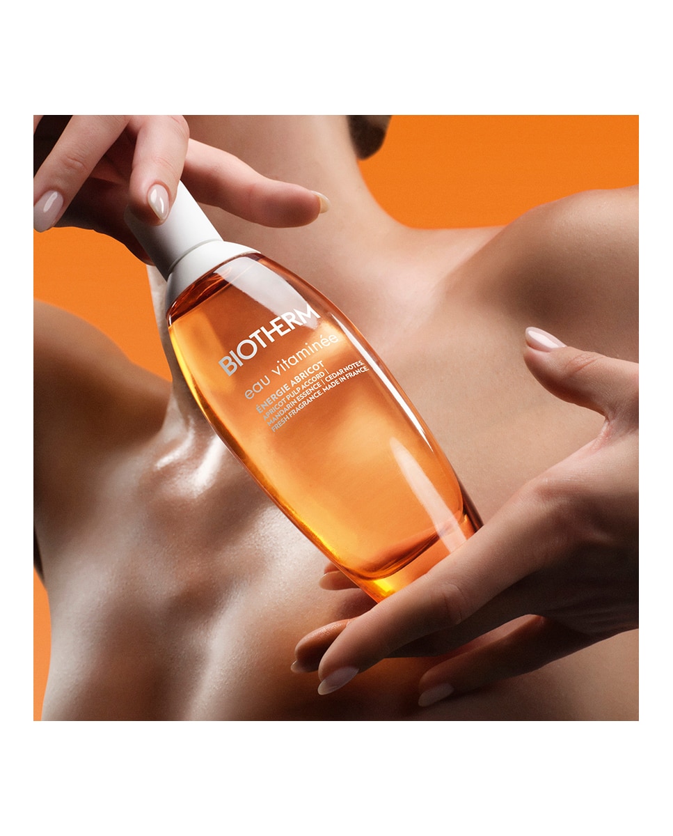 Bruma corporal perfumada afrutada Eau Vitaminée Énergie Abricot Biotherm - 100 ml 7