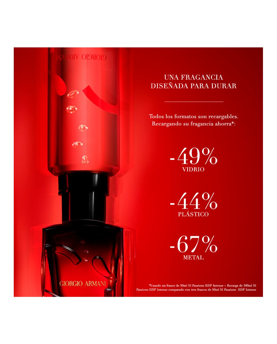 Recarga Eau de Parfum Intense Sì Passione Giorgio Armani - 100 ml 6