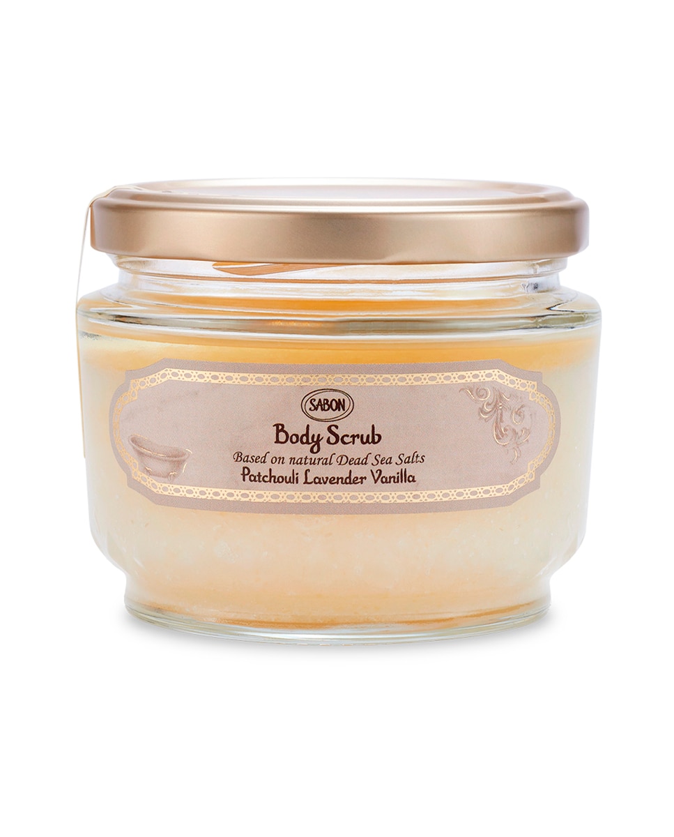 Sabon - Exfoliante corporal Pachuli Lavanda Vainilla Sabon.