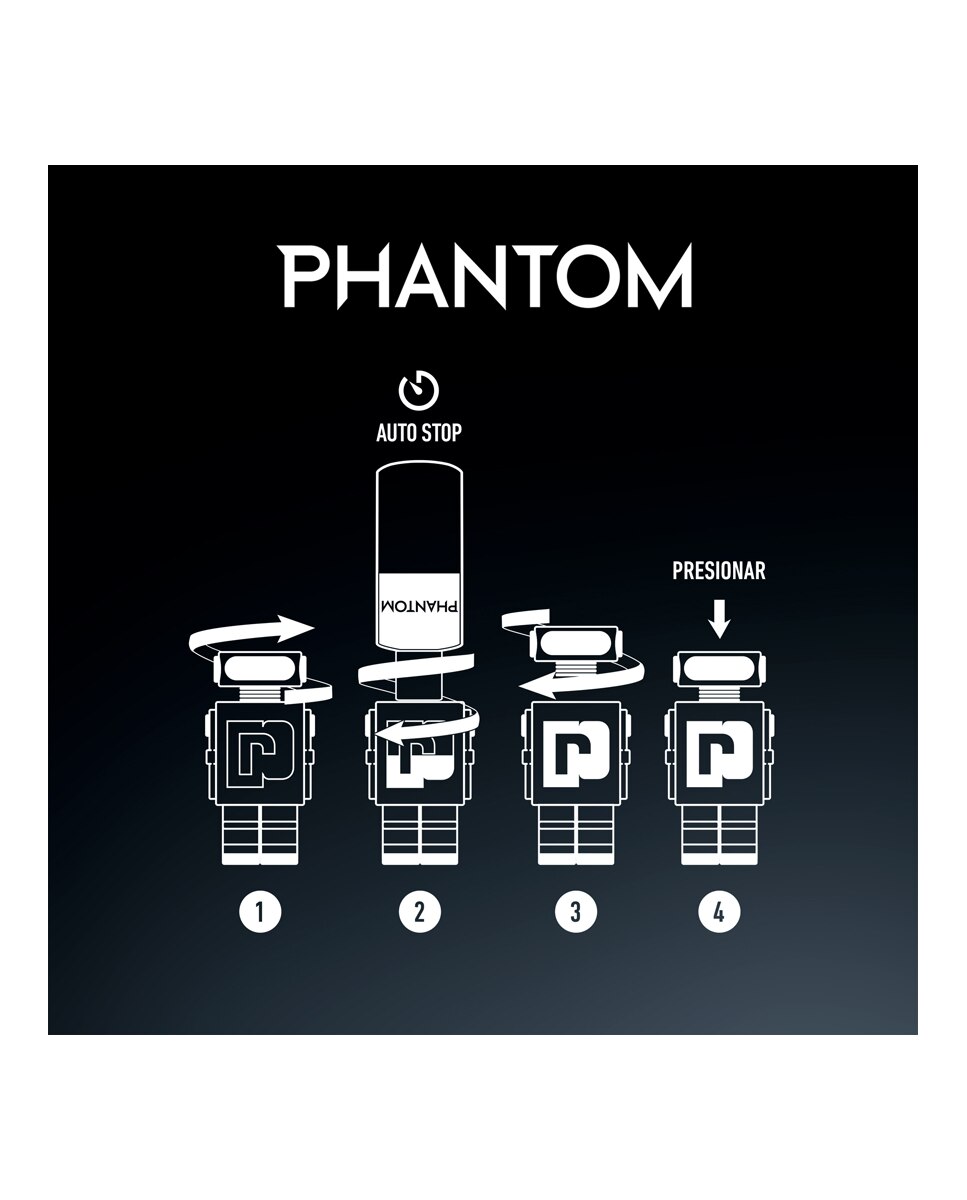 Recarga Eau de Toilette Phantom Rabanne - 200 ml 5