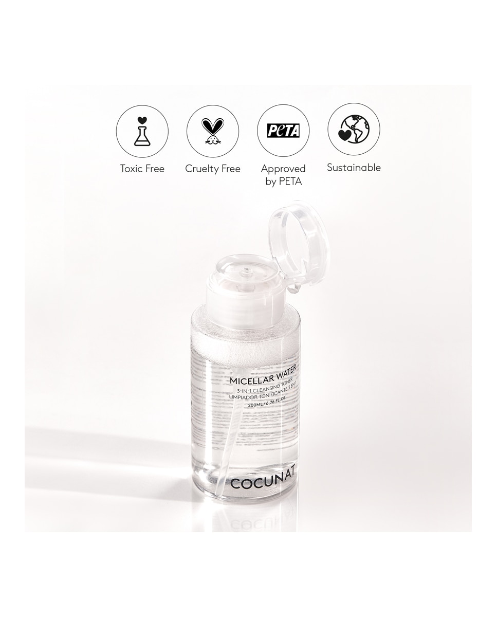 Agua Micelar Water 3 In 1, Cocunat - 200 ml 4