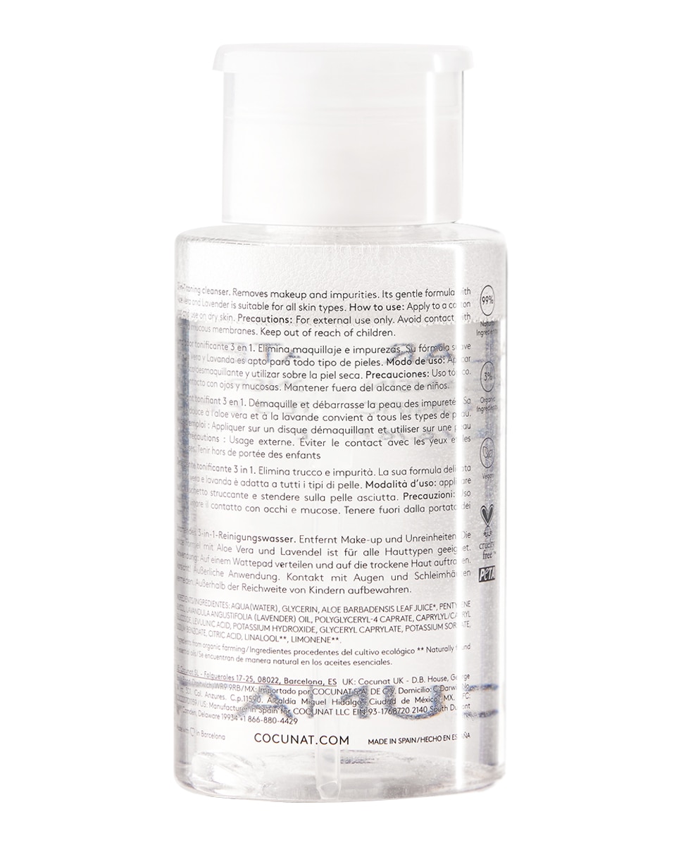 Agua Micelar Water 3 In 1, Cocunat - 200 ml 5