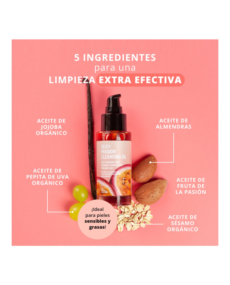 Aceite desmaquillante Silky Passion Cleansing Oil 50 ml Freshly Cosmetics - 50 ml 4