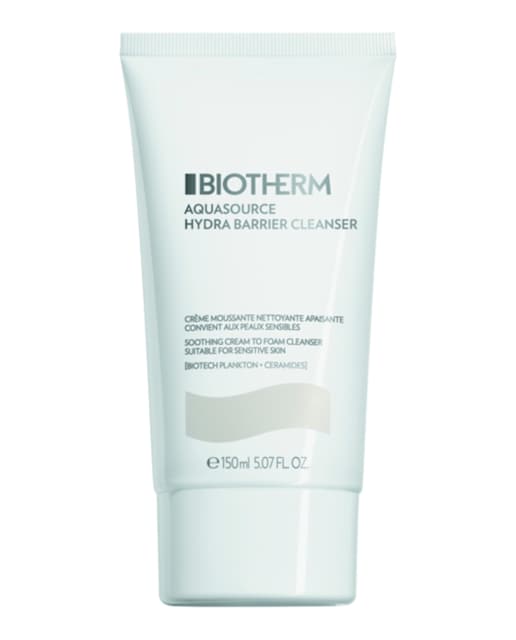 Biotherm – Limpiador Facial Aquasource Hydra Barrier Shoothing Cream-to-Foam Cleanser 150 ml Biotherm.