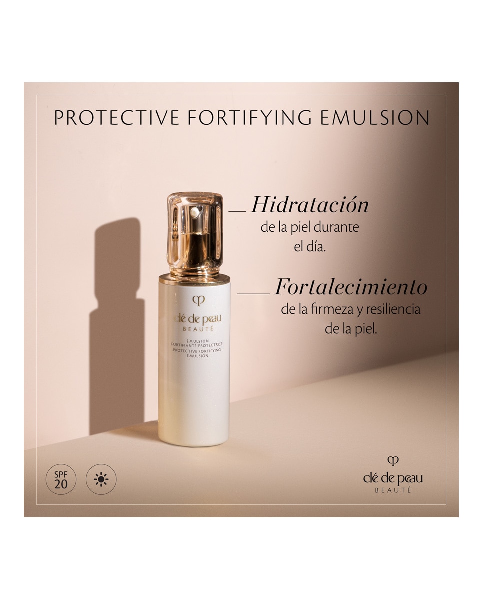 Emulsión Hidratante Key Radiance Care Protective Fortifying Emulsion Clé de Peau Beauté - 125 ml 3