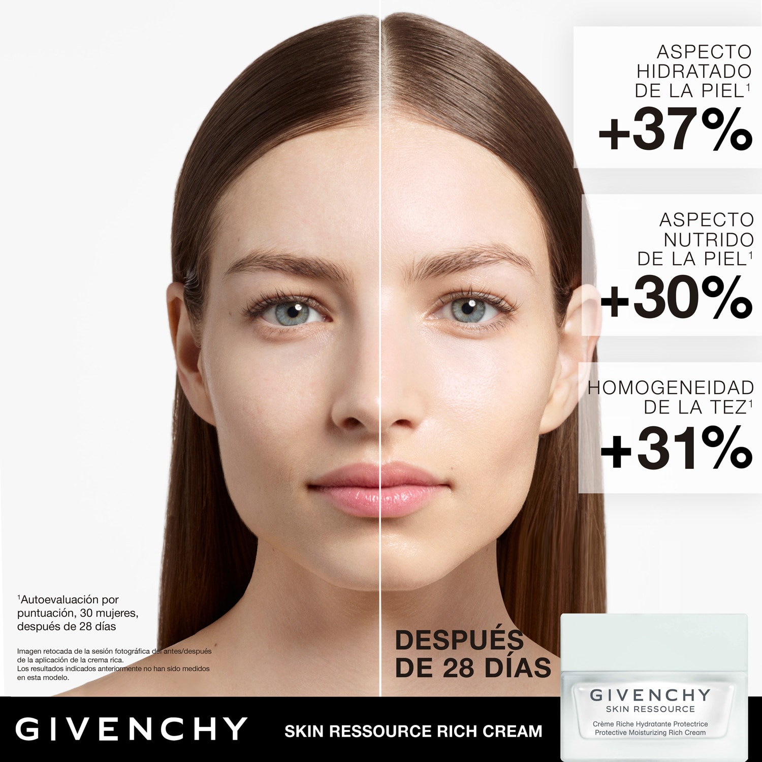 Imagen 8 de Crema Rica Hidratante Protectora Skin Ressource Rich Cream Givenchy - 50 ml