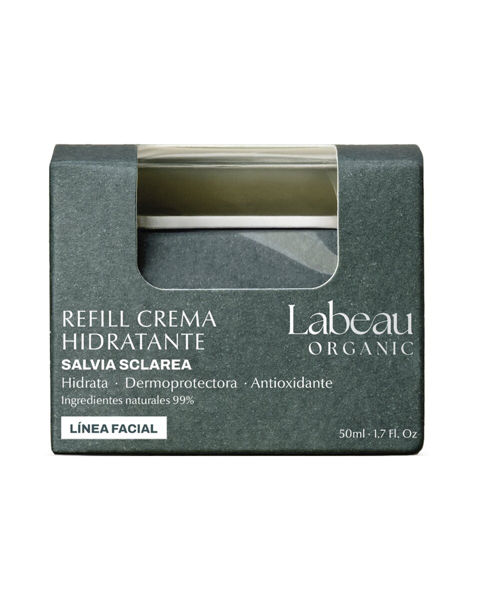 Labeau Organic - Recarga Crema Hidratante Facial con Salvia Sclarea 50 ml Labeau Organic.