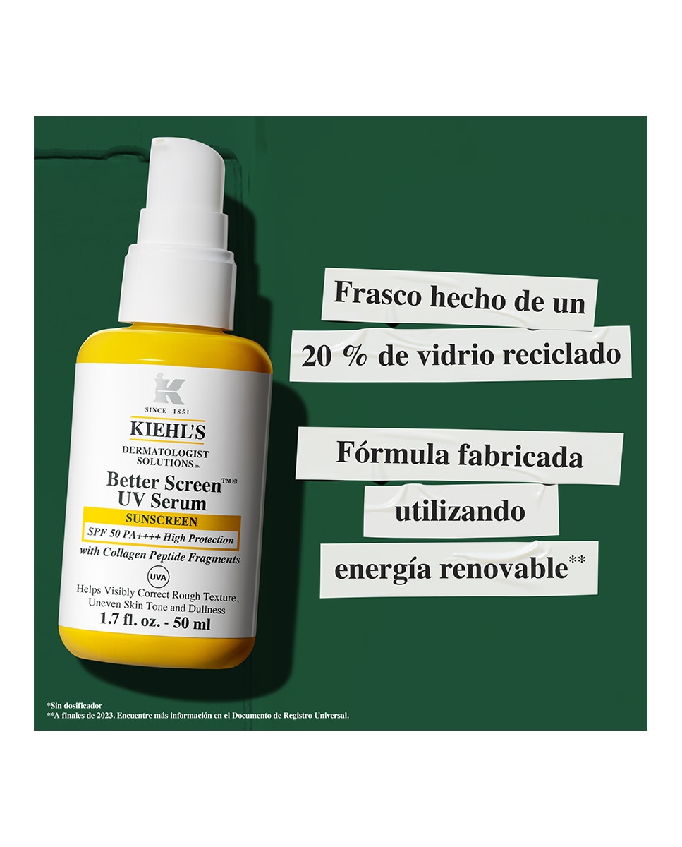 Kiehl’s Better Screen UV Serum 日焼け止め Better Screen™ UV Sunscreen Serum — SPF 50+ Sunscreen — Kiehl's