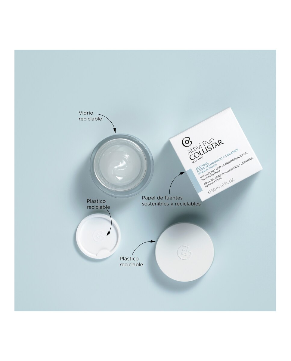 Crema Aquagel Ácido Hialurónico + Ceramidas Attivi Puri Collistar - 50 ml 4