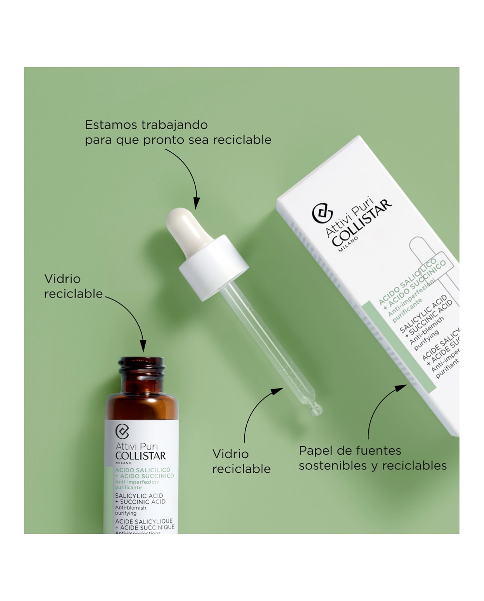 Gotas Attivi Puri Salicílico + Succinico Collistar - 30 ml 2
