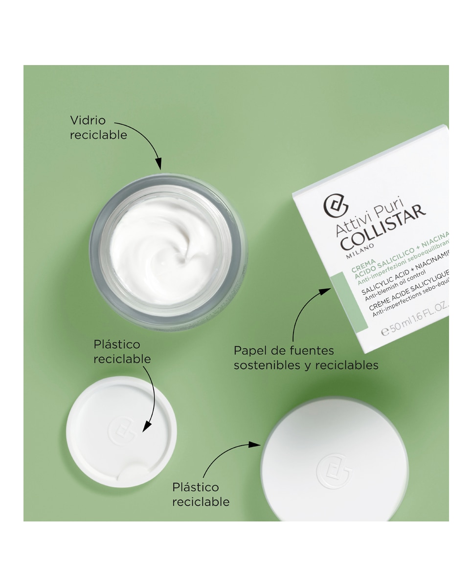 Crema Attivi Puri Salicílico + Niacinamida Collistar - 50 ml 2