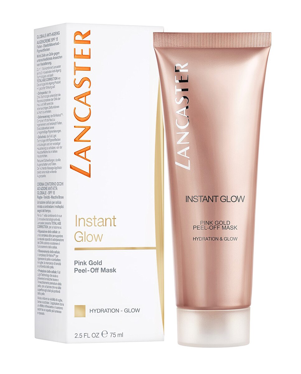 Mascarilla Pink Gold Peel-Off Mask Hidratación y Luminosidad Lancaster 3