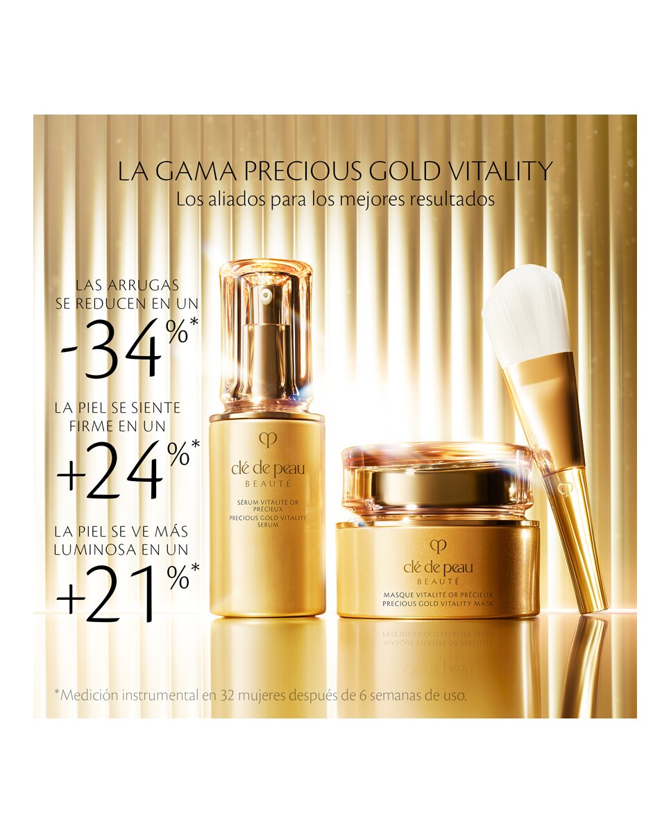 Mascarilla Precious Gold Vitality Mask Clé de Peau Beauté - 75 ml 5