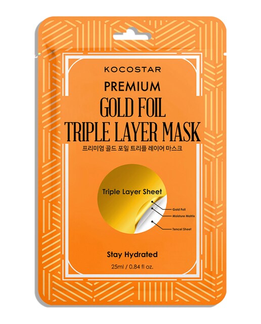 Imagen 0 de Mascarilla de velo Premium Gold Foil Triple Layer Mask Kocostar