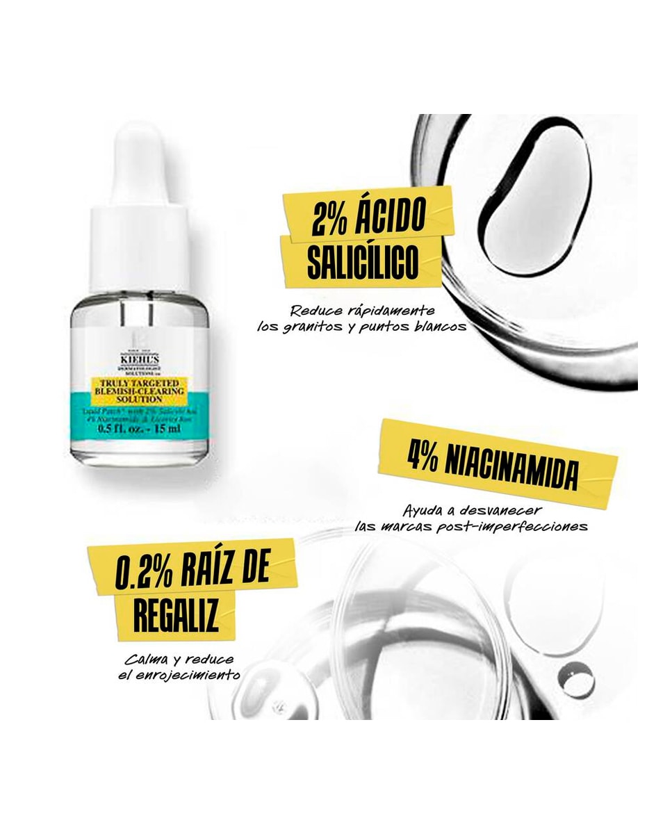 Parche invisible líquido Truly Targeted Acne-Clearing Pimple Patch Dermatologist Solutions 15 ml Kiehl's 3