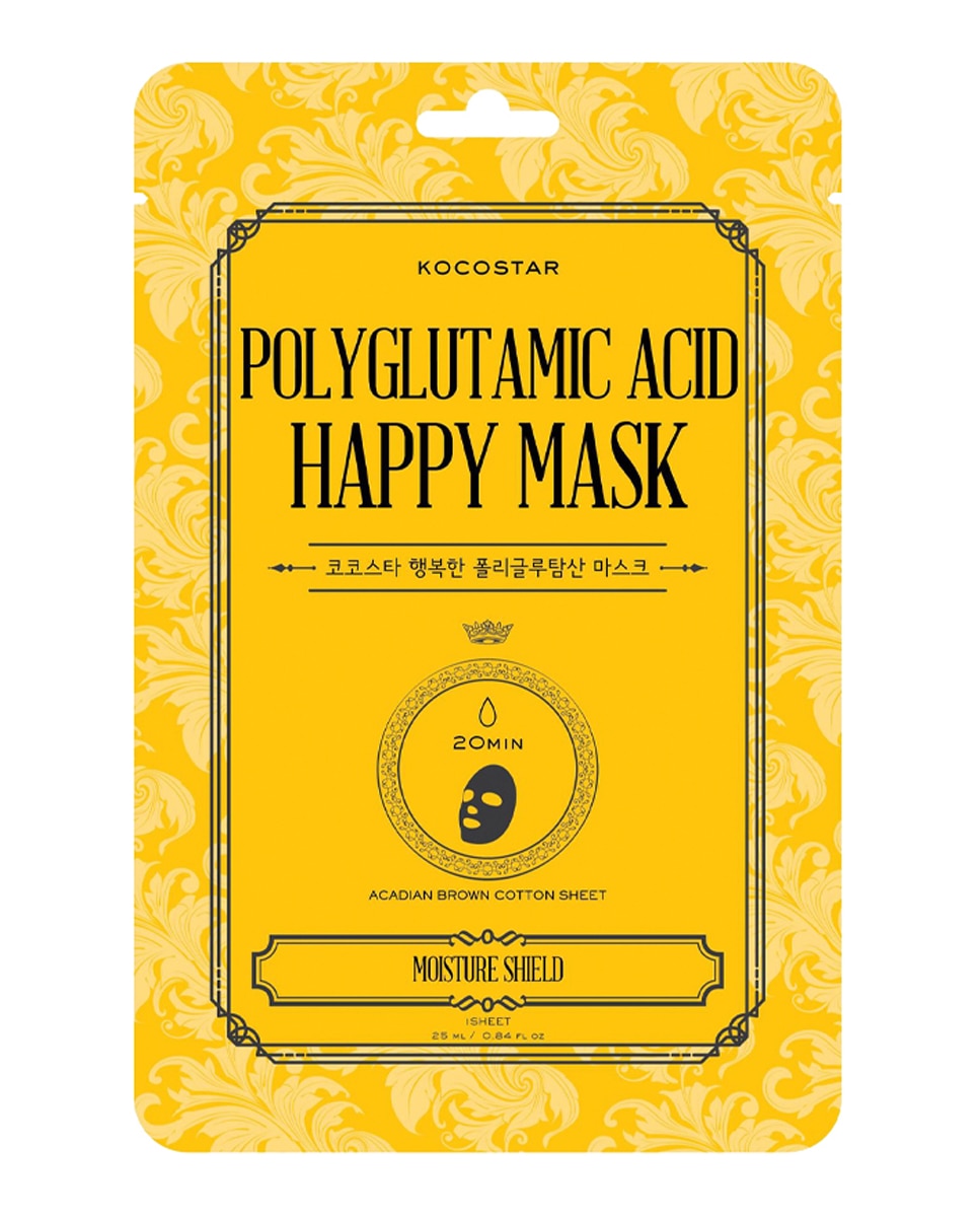 Kocostar - Mascarilla De Velo (Sheet Mask) Polyglutamic Acid Happy Mask Kocostar.