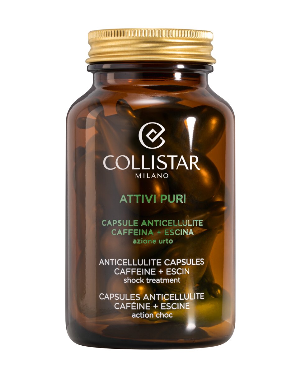 14 Cápsulas Anticelulítico Cafeína + Escina Attivi Puri Collistar