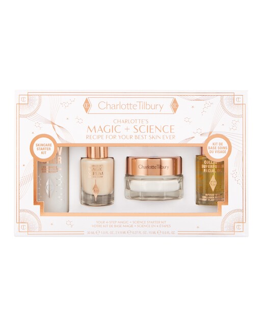 Estuche de regalo Charlotte'S 4 Magic + Science Steps To Resurface, Hydrate + Glow Charlotte Tilbury