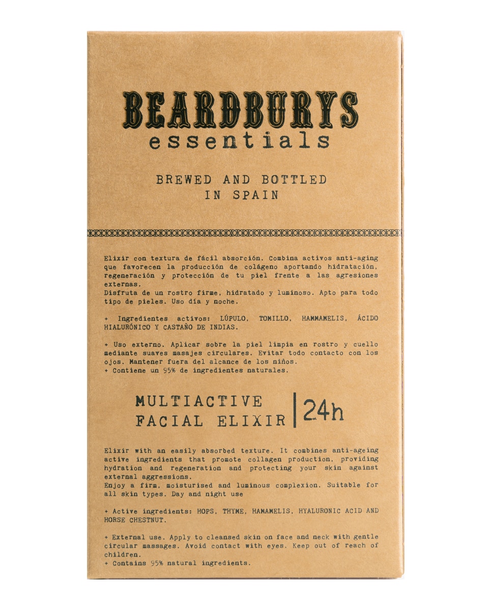Crema facial hidratante Multiactive Facial Elixir 24h 50ml Bearburys 50 ml 4