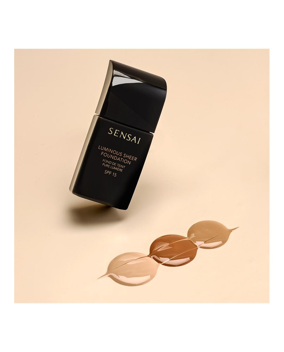 Imagen 3 de Base de Maquillaje Luminous Sheer Foundation Sensai - 102 Ivory Beige 30 ml 206 Brown Beige