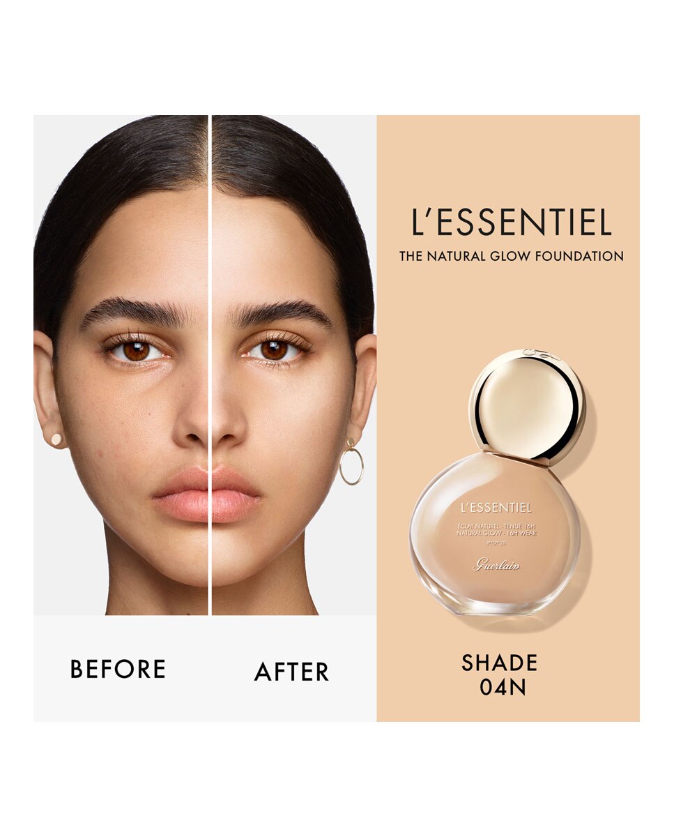 Base de Maquillaje L'Essentiel Luminosidad Natural duración 16 h FPS20 Guerlain - 04N 04N-4