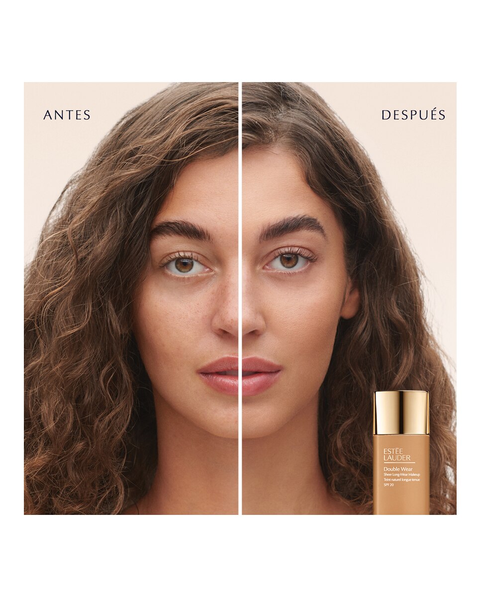 Base de maquillaje Natural Double Wear Sheer Matte Long Wear Estée Lauder - 3C2 Pebble 30 ml 4N2 Spiced Sand-3