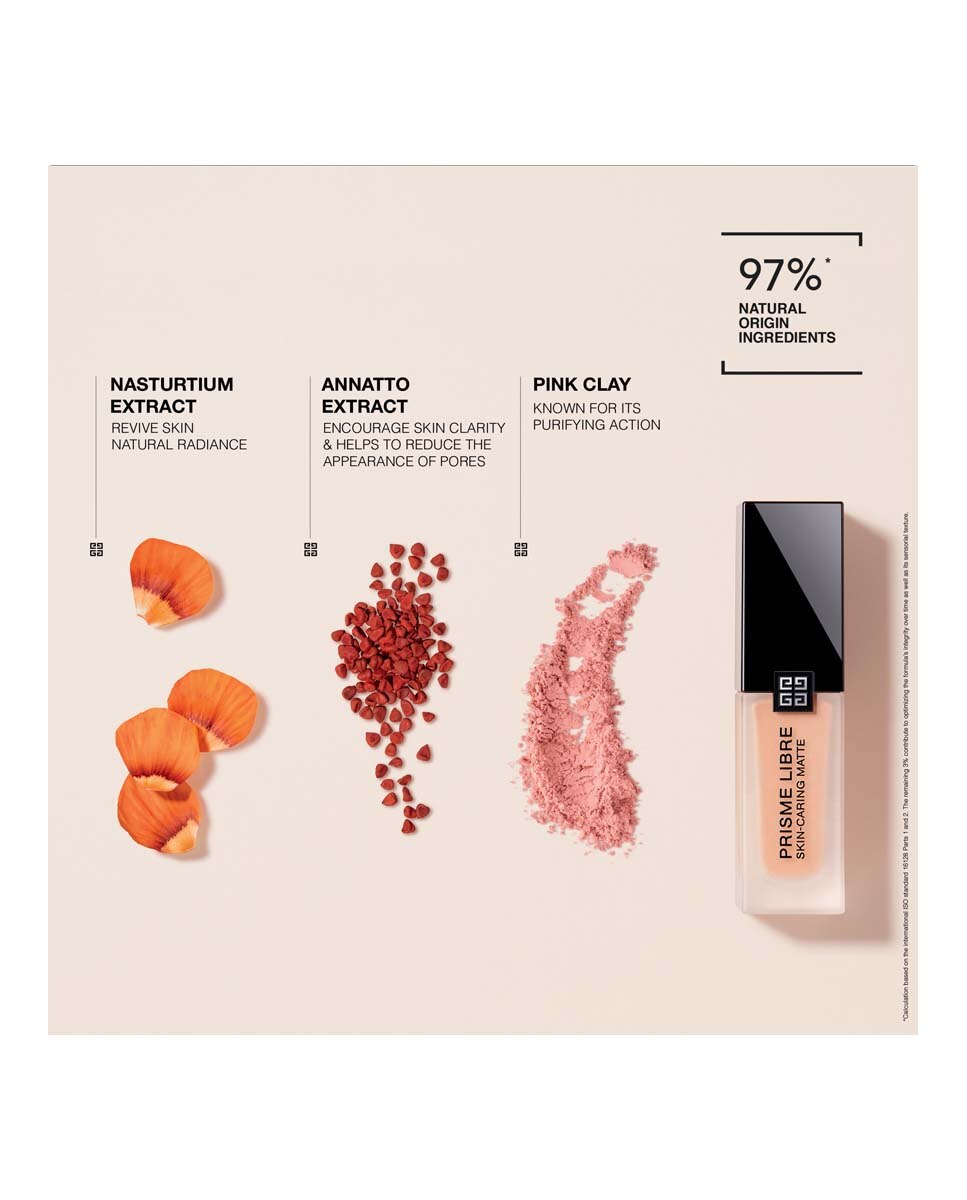 Imagen 6 de Base de Maquillaje Mate Prisme Libre Skin Caring Matte Givenchy - 6-W430 30 ml 6-W430