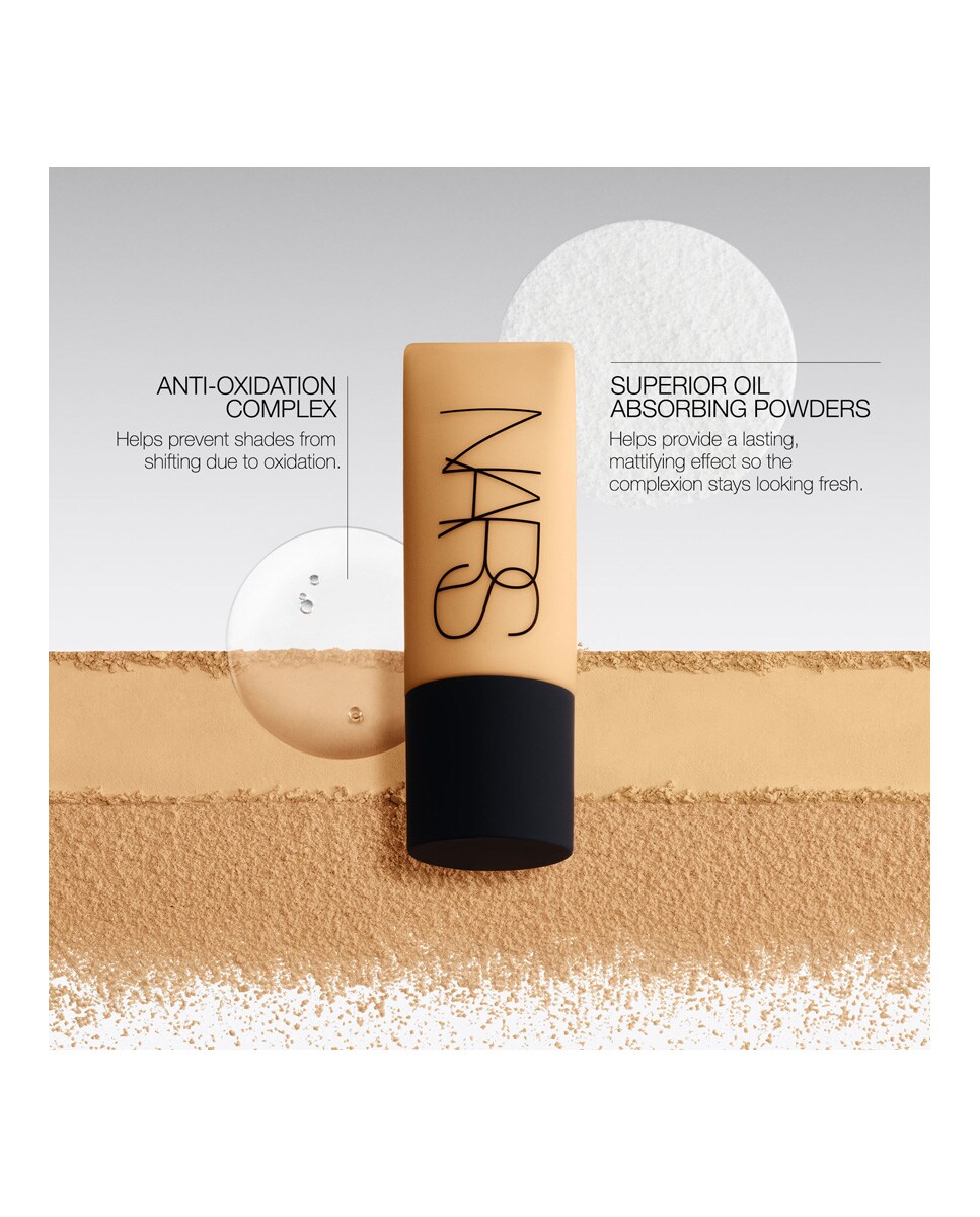 Base de maquillaje Soft Matte Complete Foundation 45 ml Nars MONT BLANC-4
