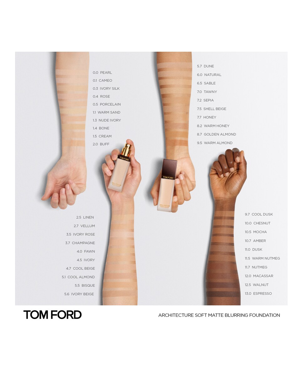 Base de Maquillaje Architecture Soft Mate Blurring Foundation 30 ml Tom Ford 13 ESPRESSO ?-4