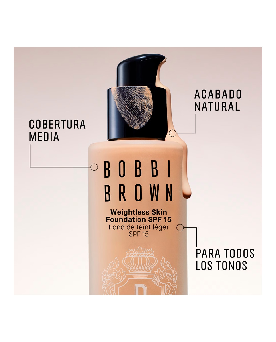 Base de Maquillaje Weightless Skin Foundation SPF 15 Bobbi Brown - Warm Walnut W-096 30 ml Warm Walnut W-096-7