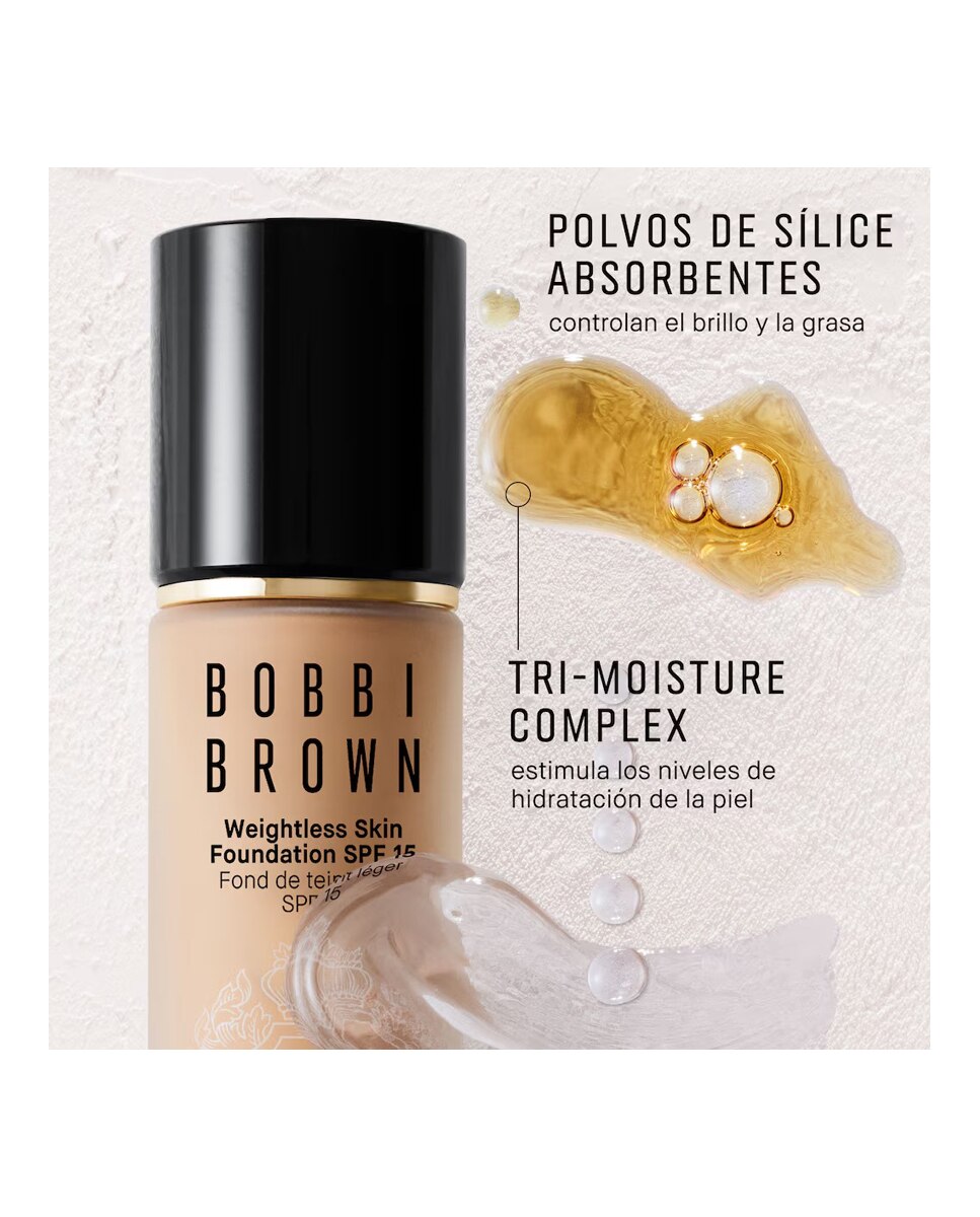 Base de Maquillaje Mini Weightless Skin Foundation SPF 15 Bobbi Brown - ALMOND 13 ml ALMOND-6