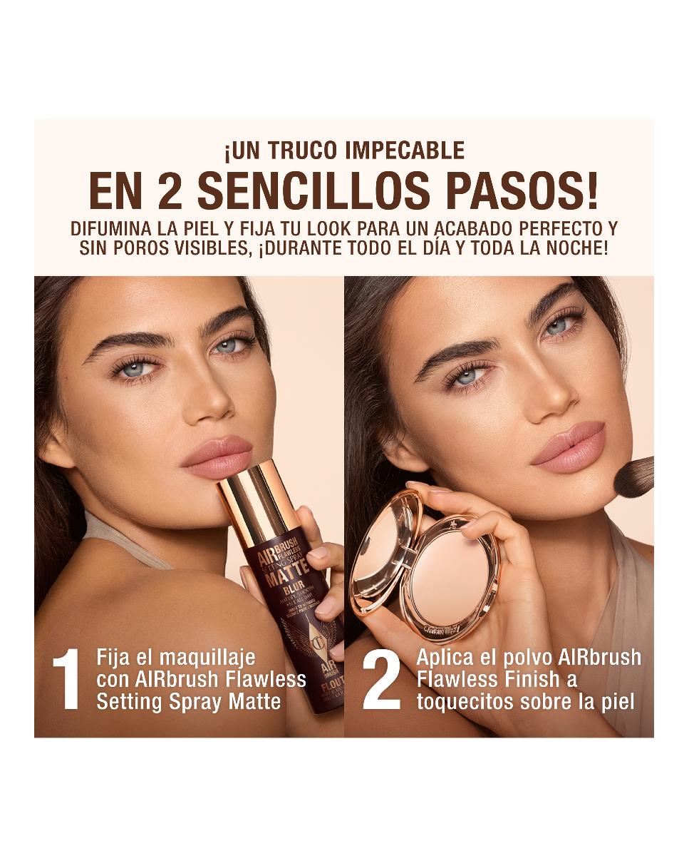 Fijador de maquillaje Airbrush Flawless Finish Setting Spray Matte Charlotte Tilbury - 34 ml 6