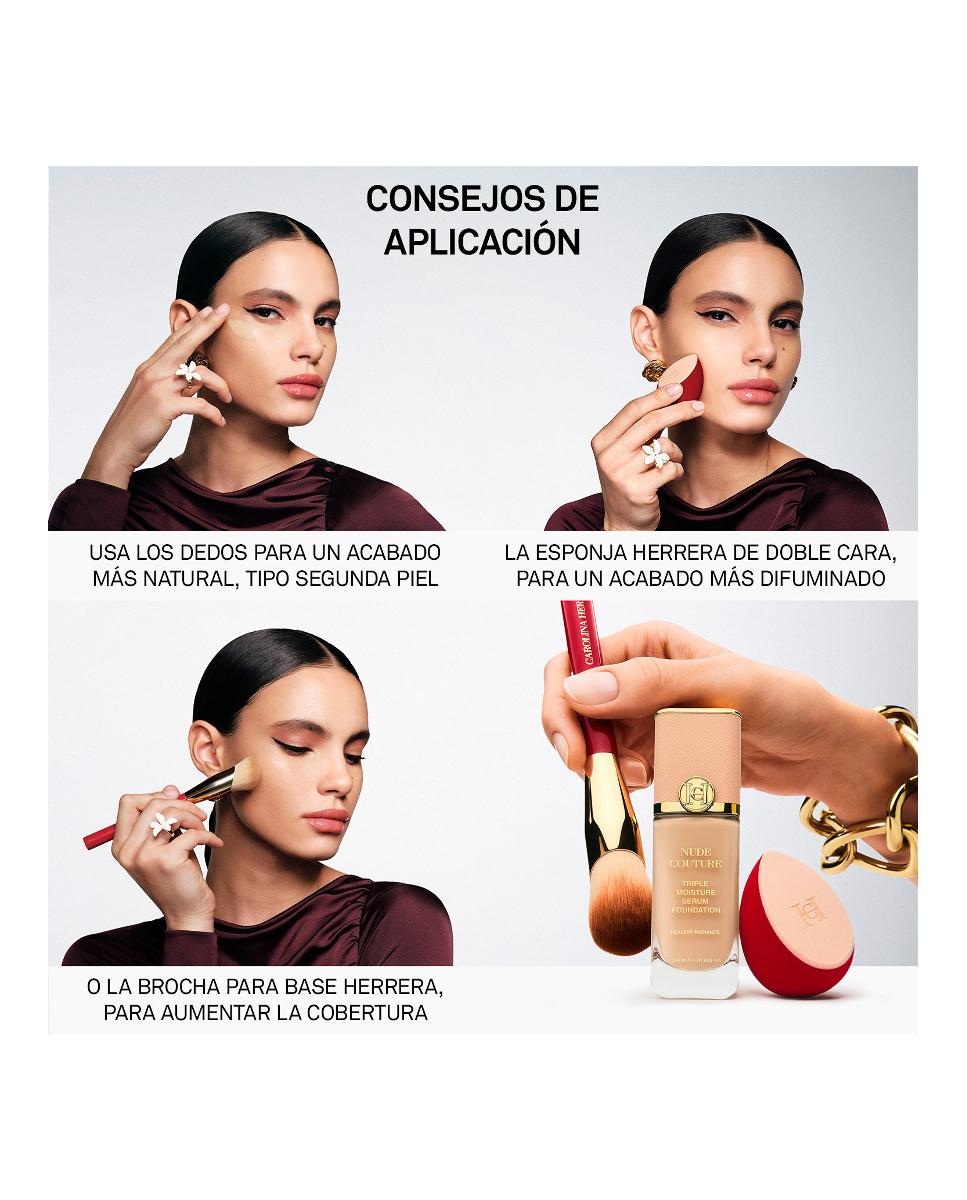 Base De Maquillaje Nude Couture Triple Moisture Serum Foundation Carolina Herrera - D420 30 ml D420-11