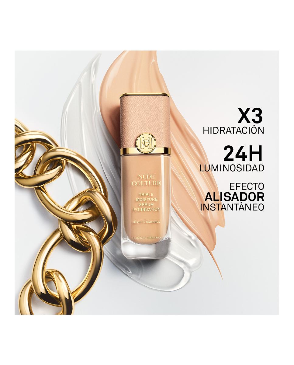 Base De Maquillaje Nude Couture Triple Moisture Serum Foundation Carolina Herrera - D440 30 ml D440-3