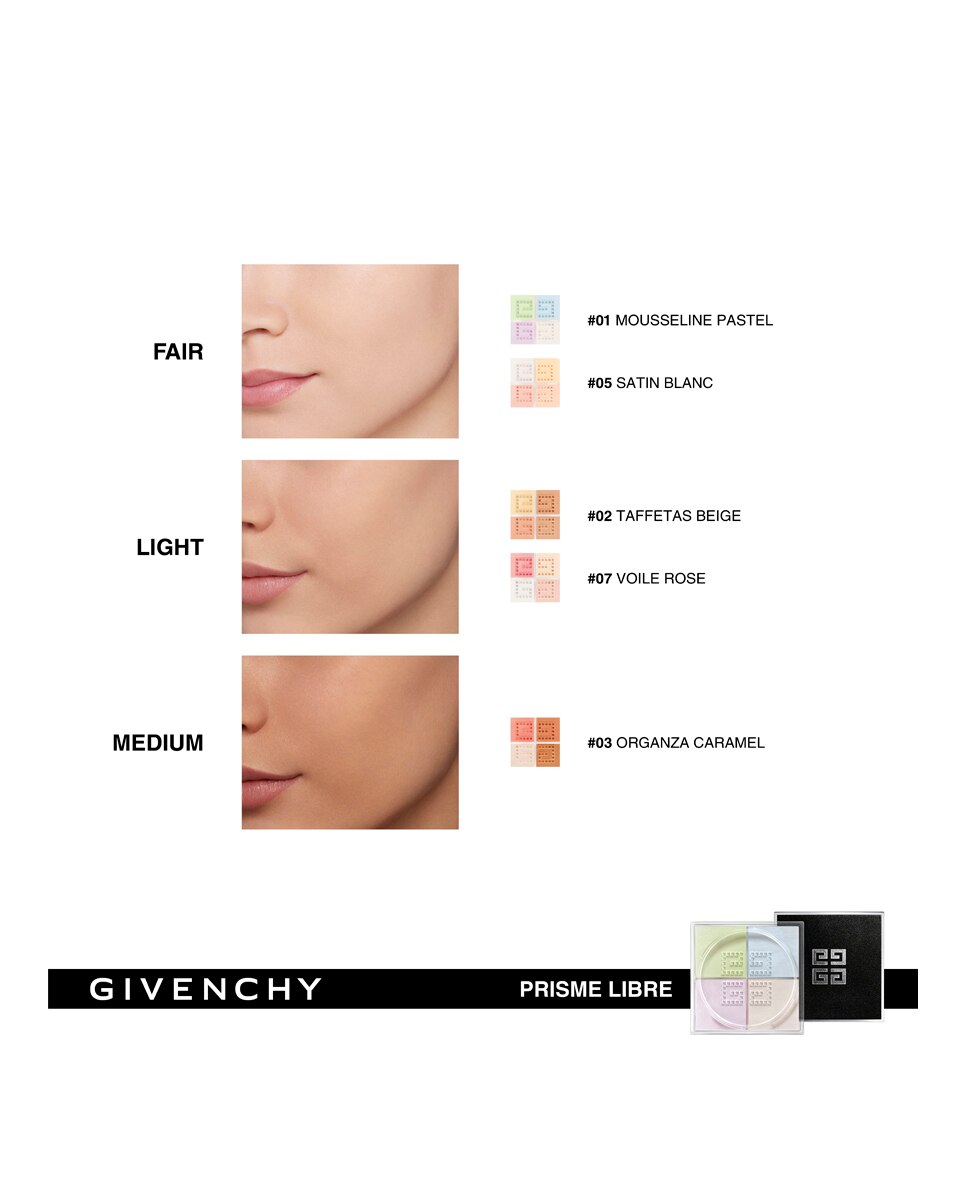 Polvos libres Prisme Libre Givenchy Givenchy - Organza Caramel 3 Organza Caramel 3-5
