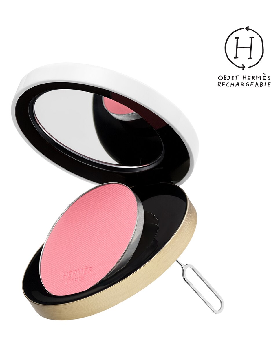Imagen 5 de Colorete en polvo Rose Hermès Silky Blush Hermès - 35 Rose Doré 6 g 35 Rose Doré