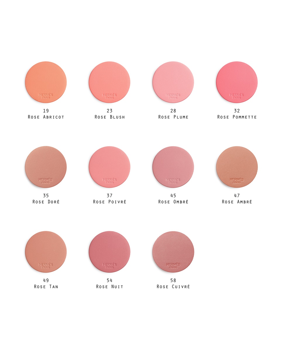 Imagen 9 de Colorete en polvo Rose Hermès Silky Blush Hermès - 35 Rose Doré 6 g 35 Rose Doré